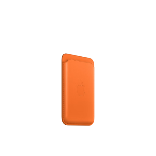 iPhone Leather Wallet with MagSafe — Orange