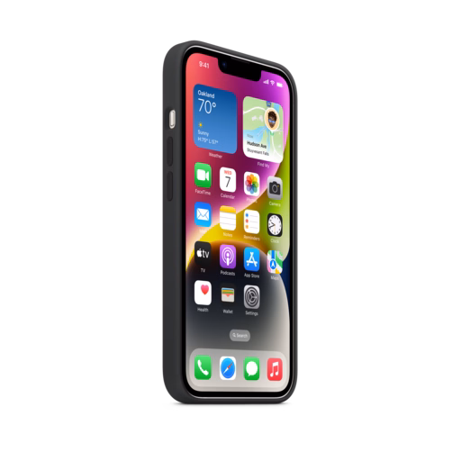 iPhone 14 Silicone Case with MagSafe — Midnight