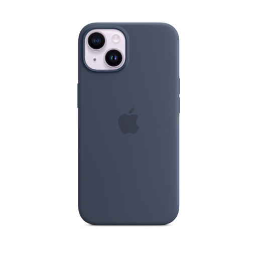 iPhone 14 Silicone Case with MagSafe — Storm Blue