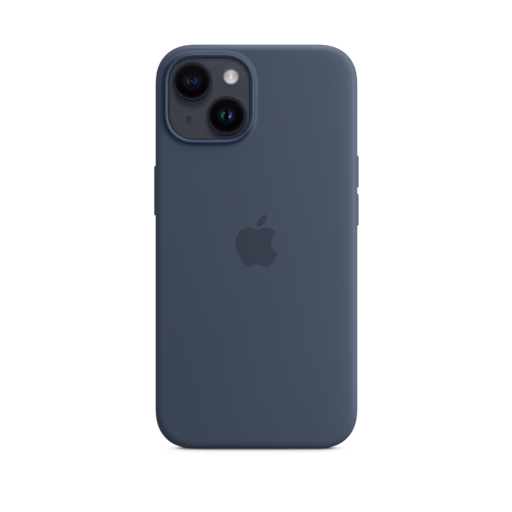 iPhone 14 Silicone Case with MagSafe — Storm Blue