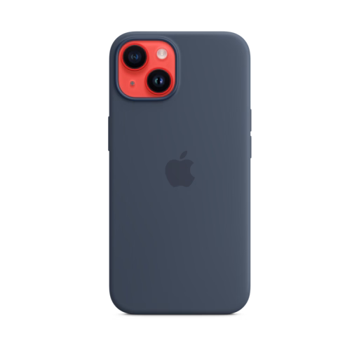 iPhone 14 Silicone Case with MagSafe — Storm Blue