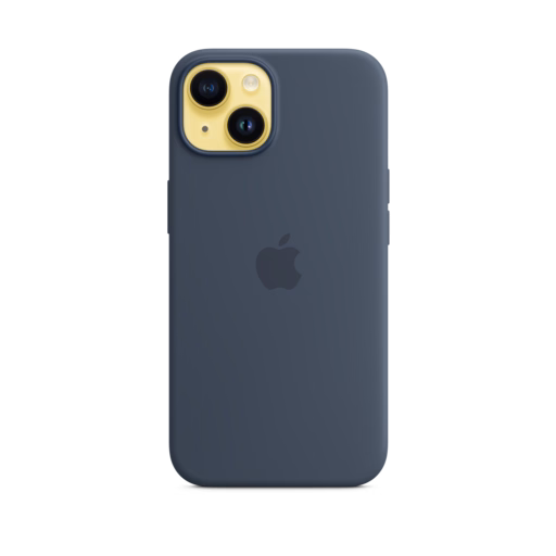 iPhone 14 Silicone Case with MagSafe — Storm Blue