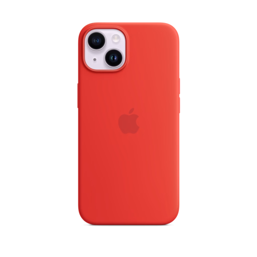 iPhone 14 Silicone Case with MagSafe — (PRODUCT)RED