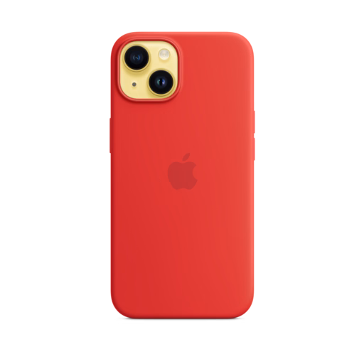 iPhone 14 Silicone Case with MagSafe — (PRODUCT)RED