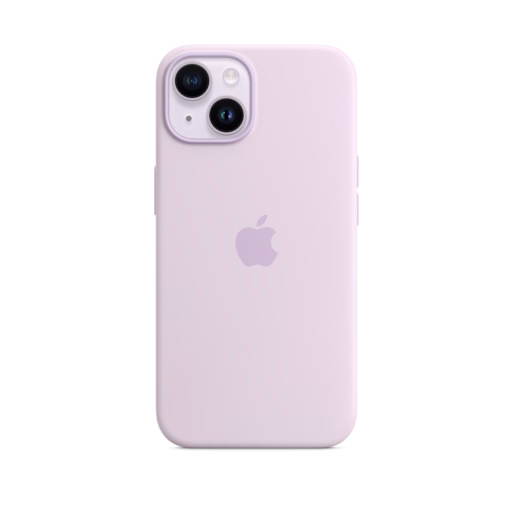 iPhone 14 Silicone Case with MagSafe — Lilac