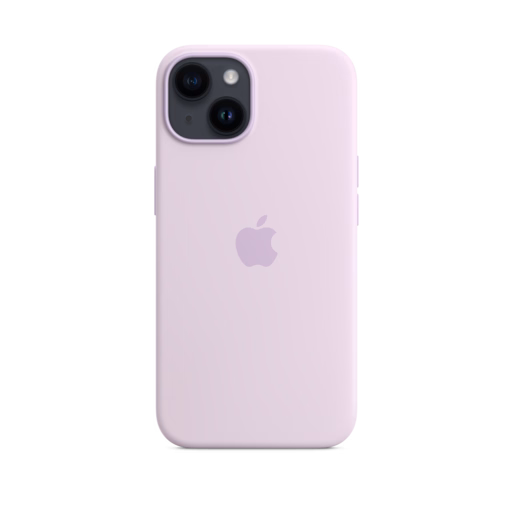 iPhone 14 Silicone Case with MagSafe — Lilac