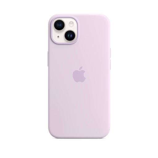 iPhone 14 Silicone Case with MagSafe — Lilac