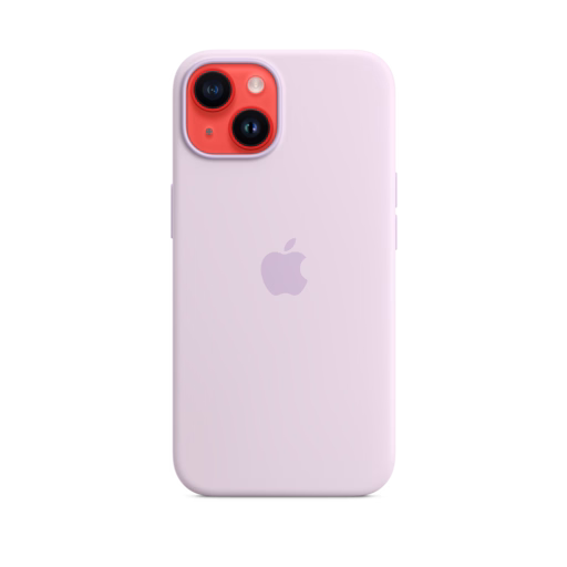 iPhone 14 Silicone Case with MagSafe — Lilac