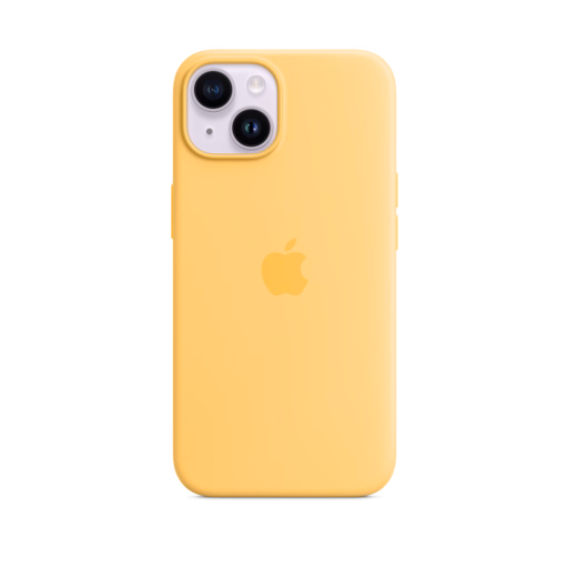 iPhone 14 Silicone Case with MagSafe — Sunglow