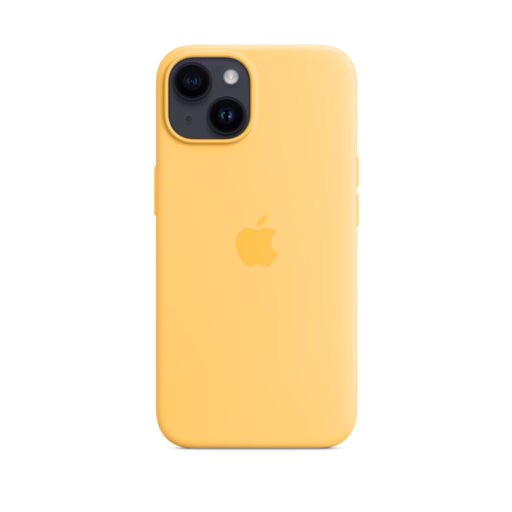 iPhone 14 Silicone Case with MagSafe — Sunglow