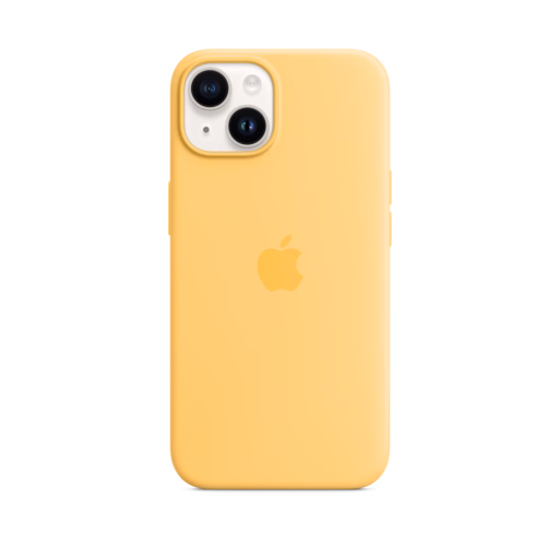 iPhone 14 Silicone Case with MagSafe — Sunglow