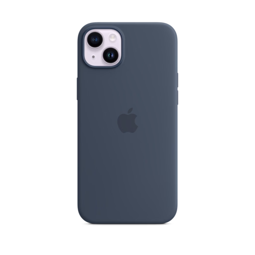 iPhone 14 Plus Silicone Case with MagSafe — Storm Blue