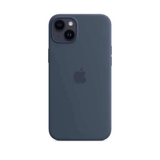 iPhone 14 Plus Silicone Case with MagSafe — Storm Blue