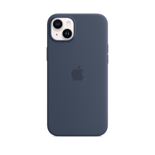 iPhone 14 Plus Silicone Case with MagSafe — Storm Blue