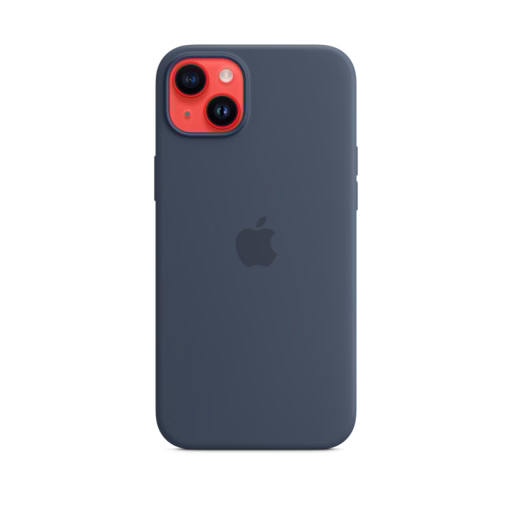 iPhone 14 Plus Silicone Case with MagSafe — Storm Blue