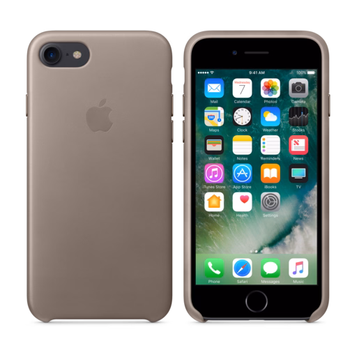 iPhone 7 Leather Case — Taupe