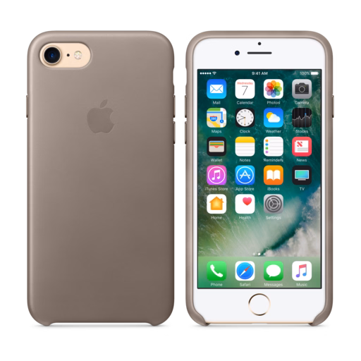 iPhone 7 Leather Case — Taupe