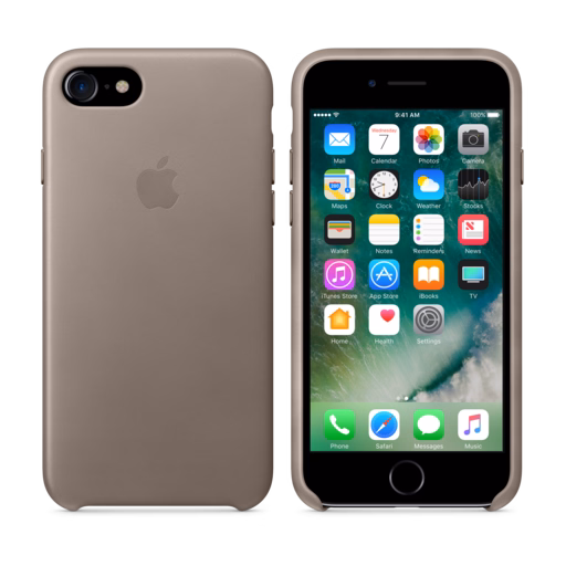 iPhone 7 Leather Case — Taupe