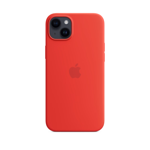 iPhone 14 Plus Silicone Case with MagSafe — (PRODUCT)RED