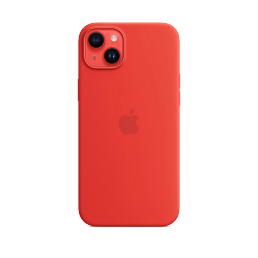 iPhone 14 Plus Silicone Case with MagSafe — (PRODUCT)RED