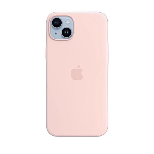 iPhone 14 Plus Silicone Case — Chalk Pink