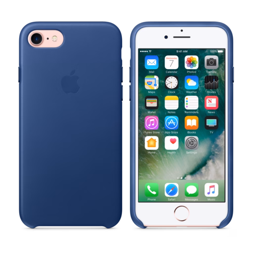 iPhone 7 Leather Case — Sapphire