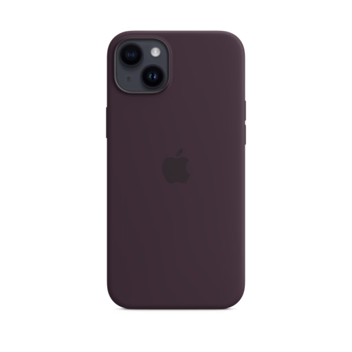iPhone 14 Plus Silicone Case with MagSafe — Elderberry