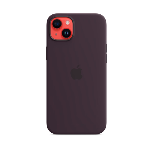 iPhone 14 Plus Silicone Case with MagSafe — Elderberry