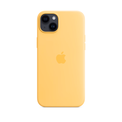 iPhone 14 Plus Silicone Case with MagSafe — Sunglow