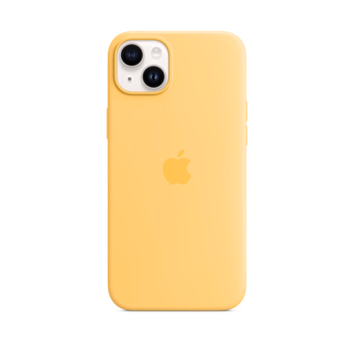 iPhone 14 Plus Silicone Case with MagSafe — Sunglow