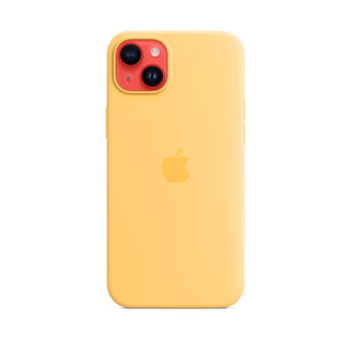 iPhone 14 Plus Silicone Case with MagSafe — Sunglow