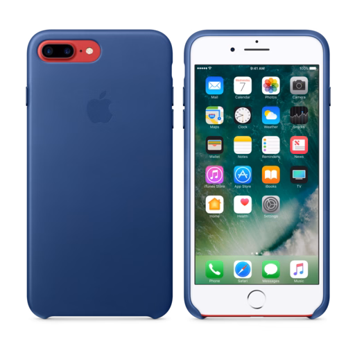 iPhone 7 Plus Leather Case — Sapphire