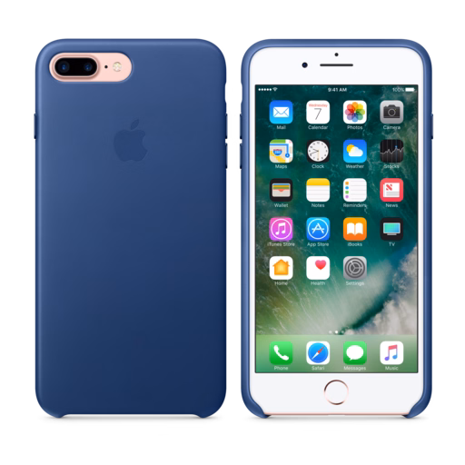 iPhone 7 Plus Leather Case — Sapphire