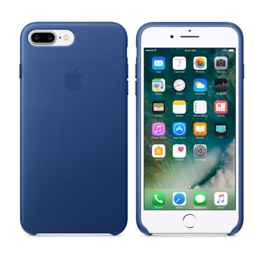 iPhone 7 Plus Leather Case — Sapphire