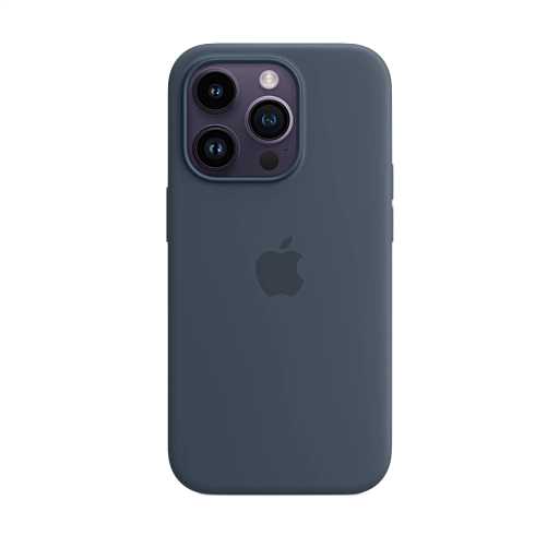 iPhone 14 Pro Silicone Case — Storm Blue