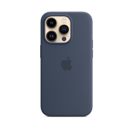 iPhone 14 Pro Silicone Case with MagSafe — Storm Blue