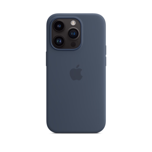 iPhone 14 Pro Silicone Case with MagSafe — Storm Blue
