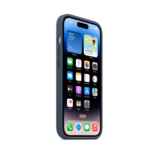 iPhone 14 Pro Silicone Case with MagSafe — Storm Blue