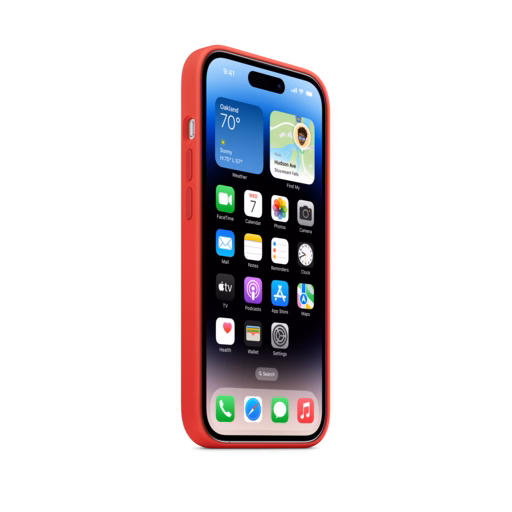 iPhone 14 Pro Silicone Case with MagSafe — (PRODUCT)RED