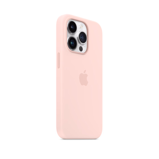 iPhone 14 Pro Silicone Case with MagSafe — Chalk Pink