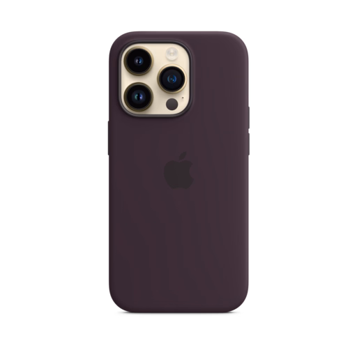 iPhone 14 Pro Silicone Case with MagSafe — Elderberry