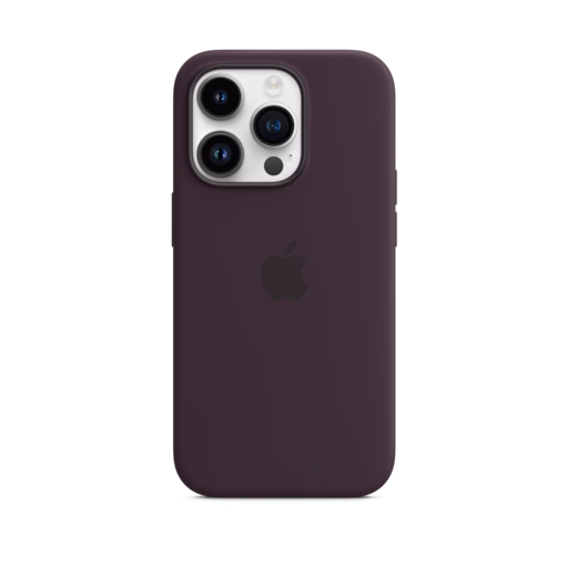 iPhone 14 Pro Silicone Case with MagSafe — Elderberry