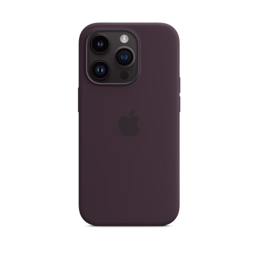 iPhone 14 Pro Silicone Case with MagSafe — Elderberry