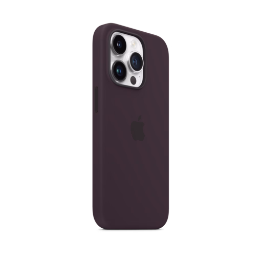 iPhone 14 Pro Silicone Case with MagSafe — Elderberry