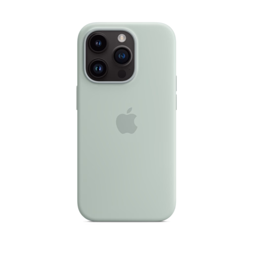 iPhone 14 Pro Silicone Case with MagSafe — Succulent