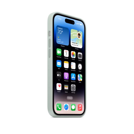 iPhone 14 Pro Silicone Case with MagSafe — Succulent