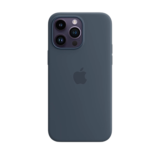 iPhone 14 Pro Max Silicone Case — Storm Blue