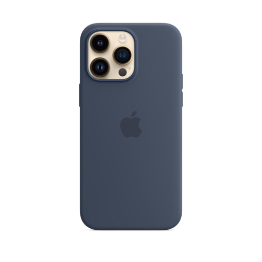 iPhone 14 Pro Max Silicone Case with MagSafe — Storm Blue