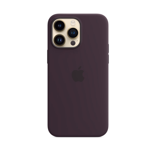 iPhone 14 Pro Max Silicone Case with MagSafe — Elderberry