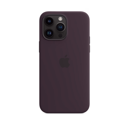 iPhone 14 Pro Max Silicone Case with MagSafe — Elderberry